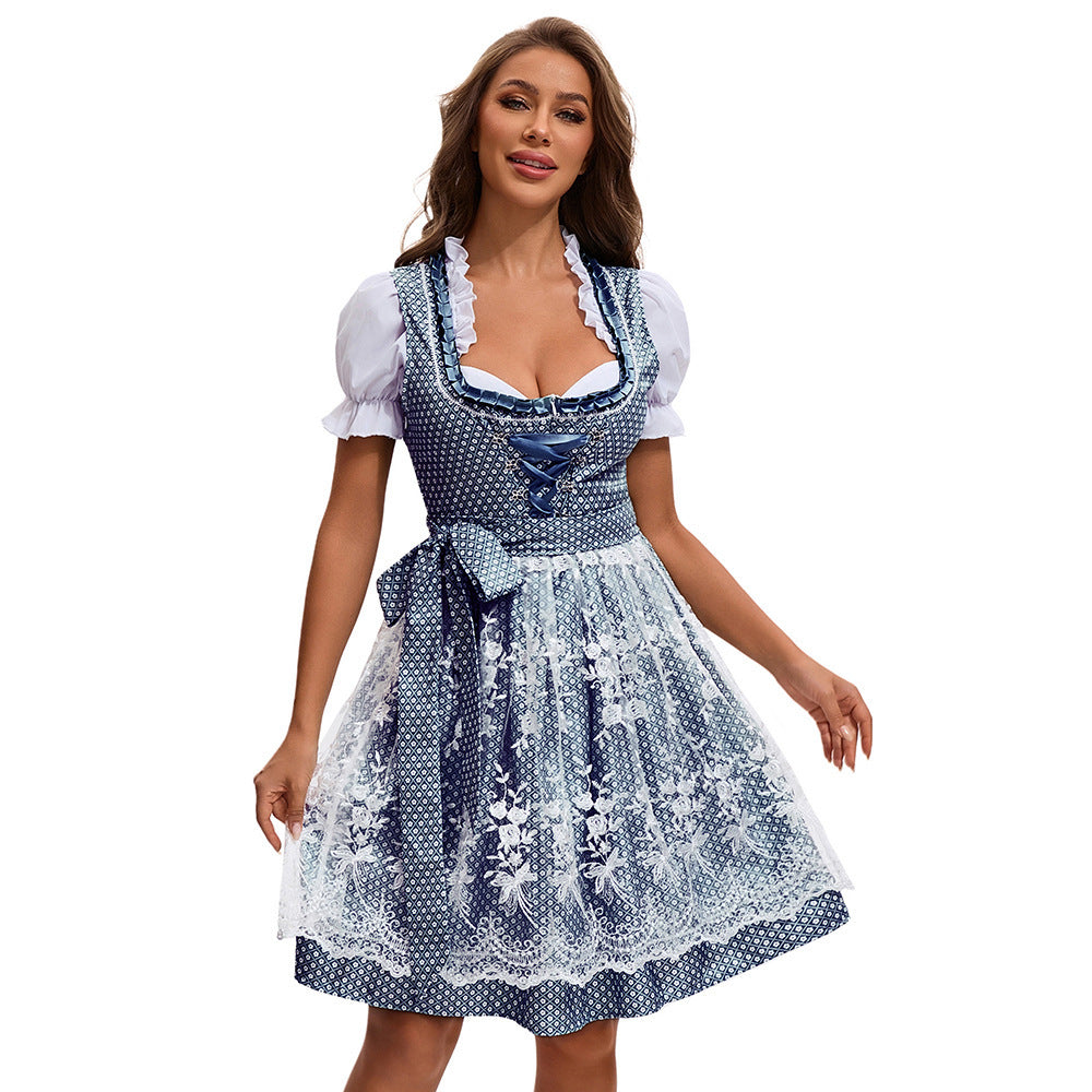New Traditional Ethnic Print Plus Size Dress Women