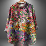 Women's Loose Printed Crew Neck Casual T-shirt