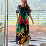 European And American Printing Dress Loose