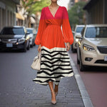 Printed Casual Retro Sexy Dress