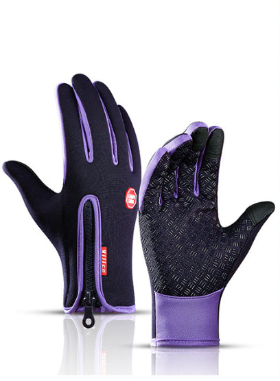 Winter Touch Screen Motorcycle Gloves | Waterproof Fleece Riding Sports Gloves