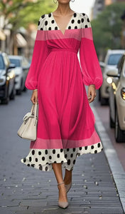 Printed Casual Retro Sexy Dress