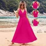 Multiple Wear Multi-rope Cross Strap Backless Sexy Dress