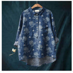 Casual Long Sleeve Shirt Animal Print Hawaiian Long Sleeve Blouse
