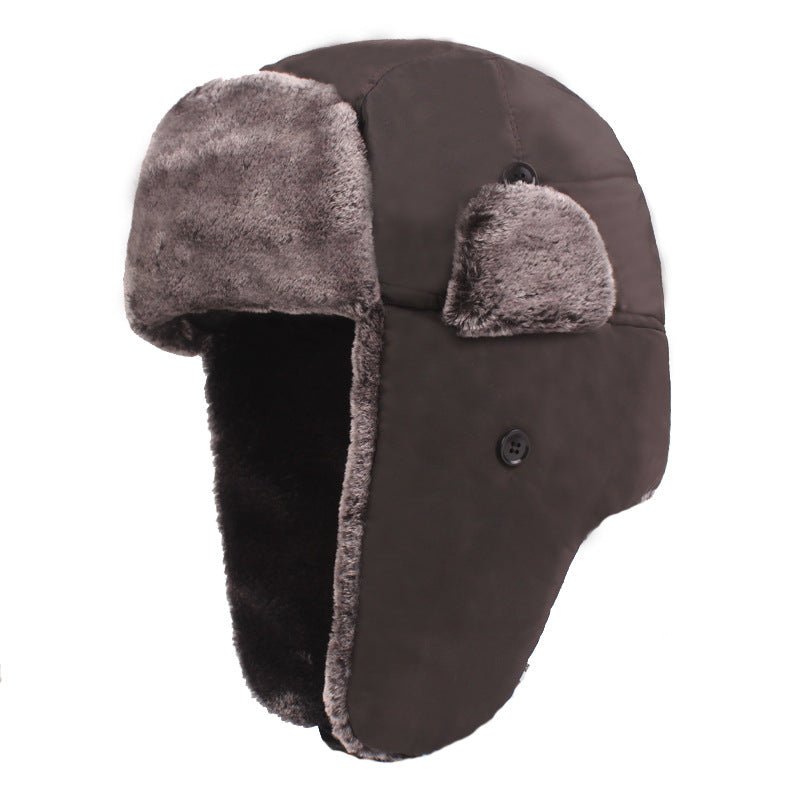 Men’s Thickened Plus Velvet Ear Protection Hat – Warm Winter Windproof Thermal Cap