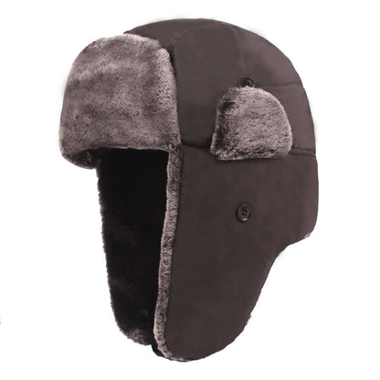 Men’s Thickened Plus Velvet Ear Protection Hat – Warm Winter Windproof Thermal Cap