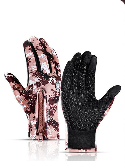 Winter Touch Screen Motorcycle Gloves | Waterproof Fleece Riding Sports Gloves
