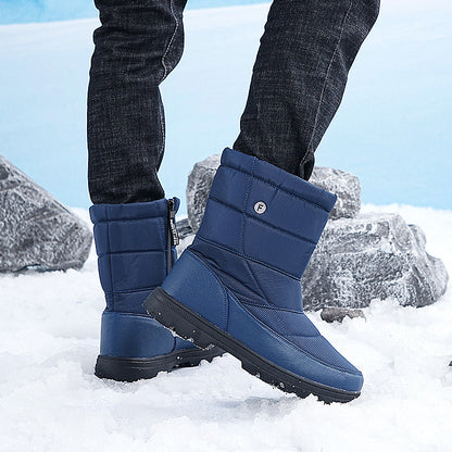 Cloth Couple Boots – Outdoor Climbing Fleece‑Lined Warm Leisure Shoes for Men & Women