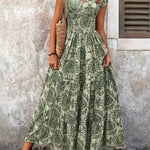 V-neck Long Sleeve Big Hem Dress
