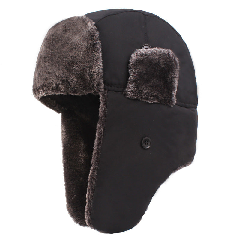 Men’s Thickened Plus Velvet Ear Protection Hat – Warm Winter Windproof Thermal Cap