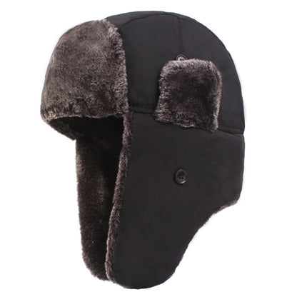 Men’s Thickened Plus Velvet Ear Protection Hat – Warm Winter Windproof Thermal Cap