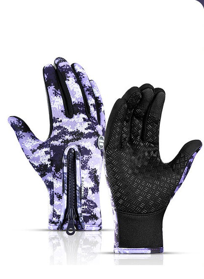 Winter Touch Screen Motorcycle Gloves | Waterproof Fleece Riding Sports Gloves