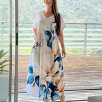 European And American Printing Dress Loose