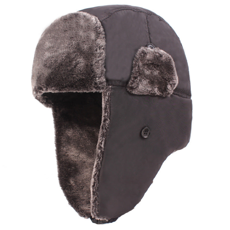 Men’s Thickened Plus Velvet Ear Protection Hat – Warm Winter Windproof Thermal Cap