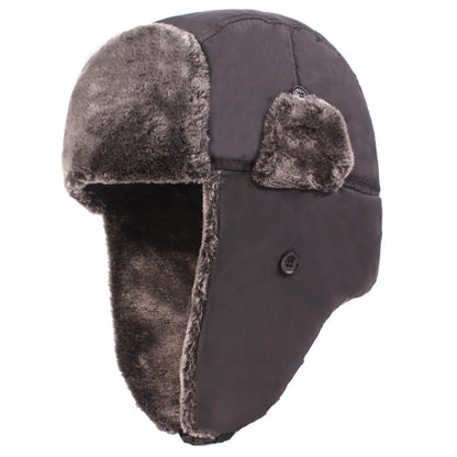 Men’s Thickened Plus Velvet Ear Protection Hat – Warm Winter Windproof Thermal Cap