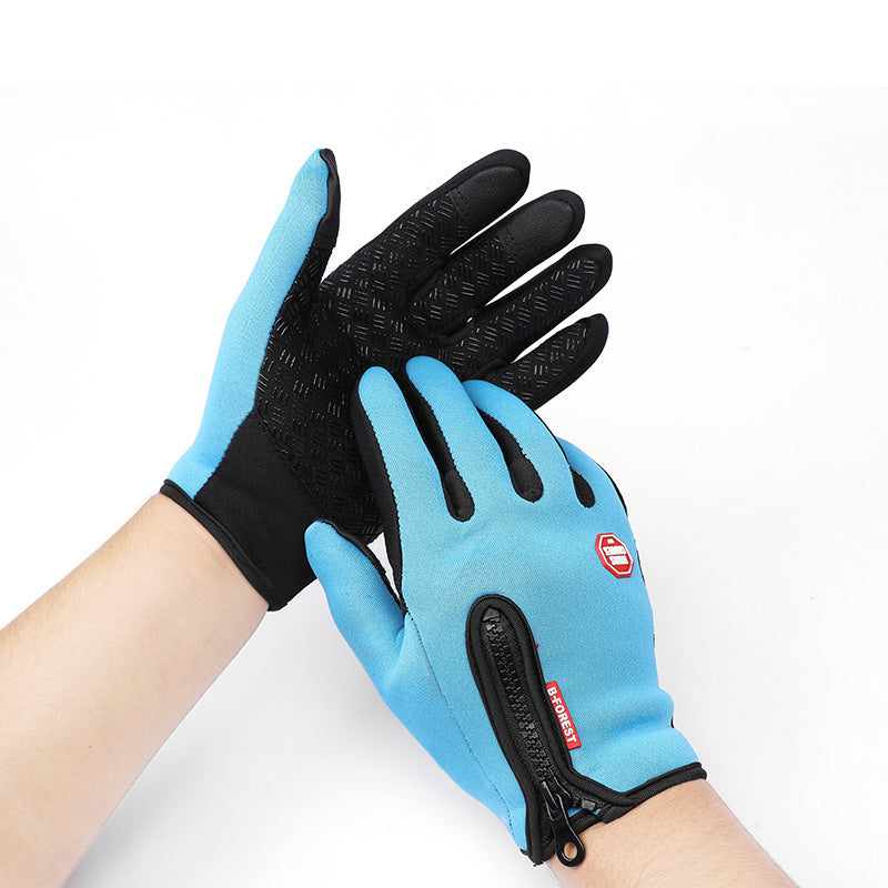 Winter Touch Screen Motorcycle Gloves | Waterproof Fleece Riding Sports Gloves