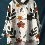 European And American Long Sleeve Shirt 5 Button Cardigan Hawaiian Style Shirt