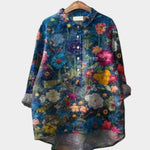Women's Loose Printed Crew Neck Casual T-shirt