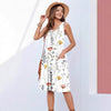Female Versatile Sleeveless Printed Dress Spring And Summer