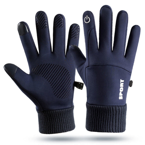 Plus Velvet Warm Sports Riding Gloves – Windproof Thermal Winter Gloves for Cycling, Driving & Outdoor Sports