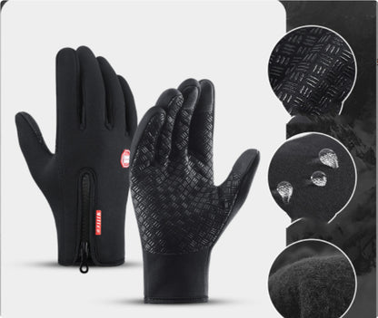 Winter Touch Screen Motorcycle Gloves | Waterproof Fleece Riding Sports Gloves