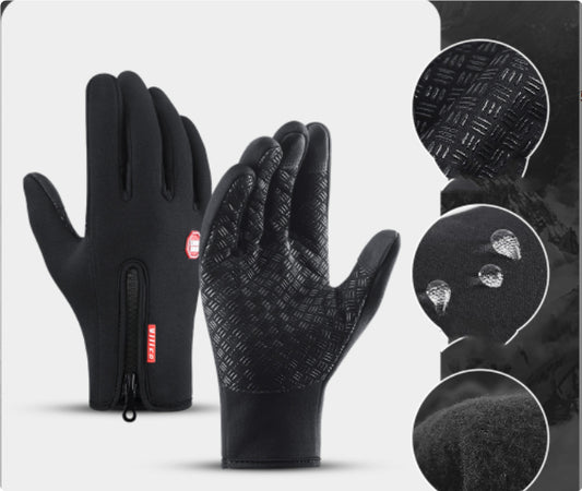 Winter Touch Screen Motorcycle Gloves | Waterproof Fleece Riding Sports Gloves