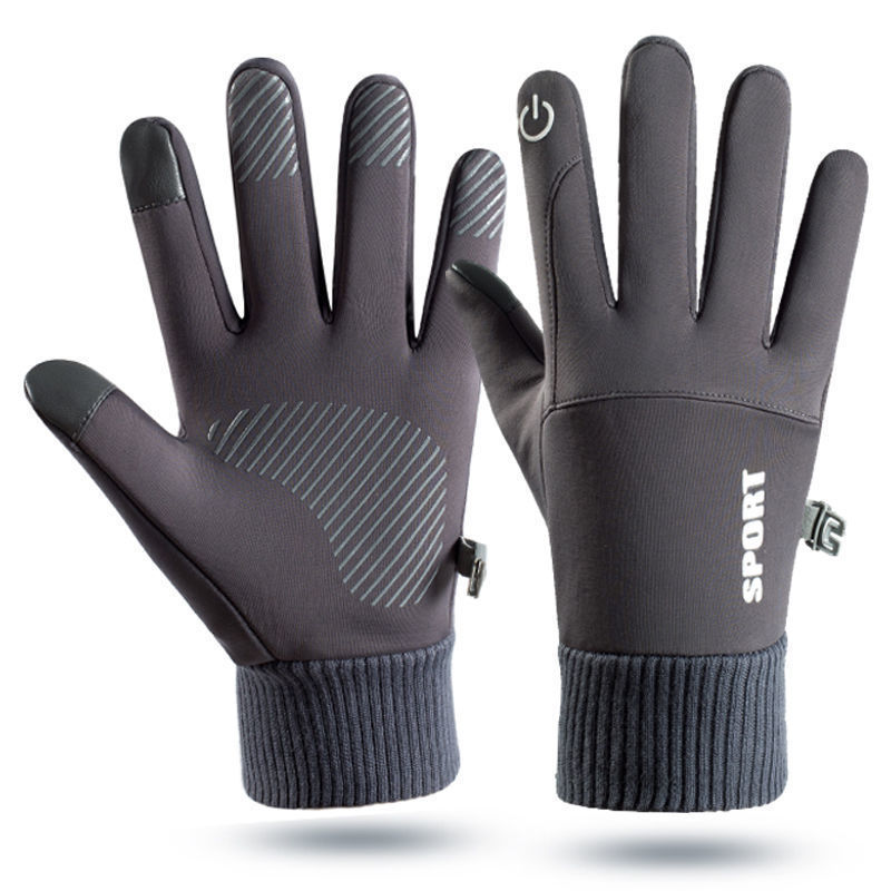 Plus Velvet Warm Sports Riding Gloves – Windproof Thermal Winter Gloves for Cycling, Driving & Outdoor Sports